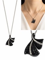 Collier Giorgio Visconti Femme CHAPTER THREE in Or blanc Diamante Black GB40496N